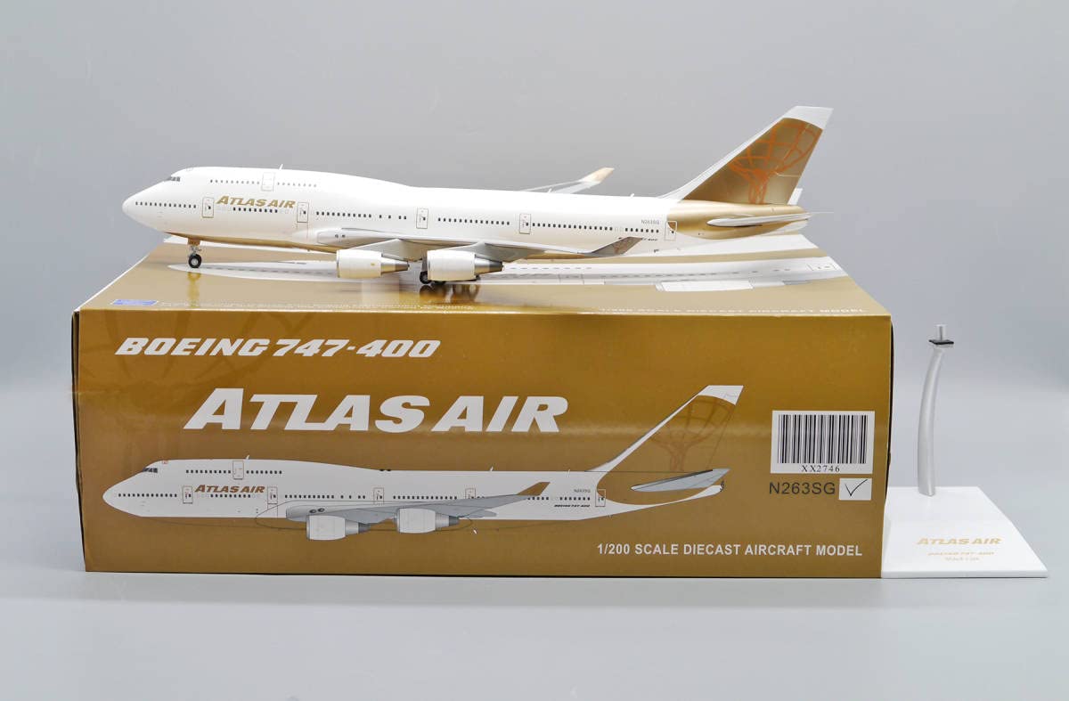 Amazon.co.jp: Jcwings アトラス航空 747-400 N263SG 1/200 : おもちゃ